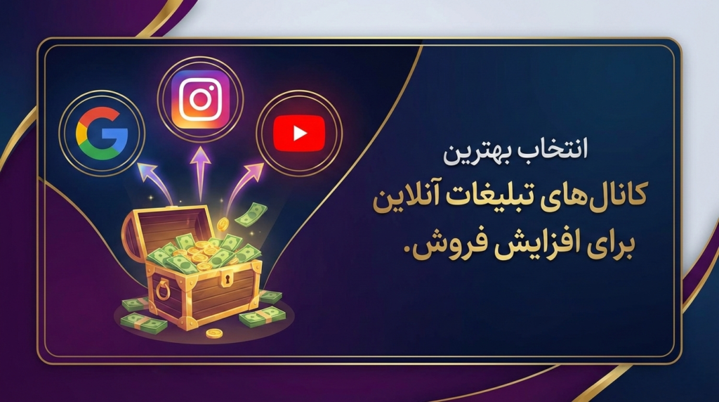 انتخاب بهترین کانال‌های تبلیغات آنلاین برای افزایش فروش.